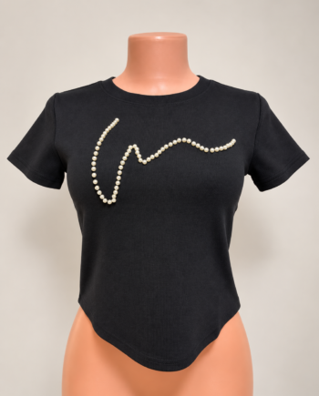 Black Crop Top Size 12